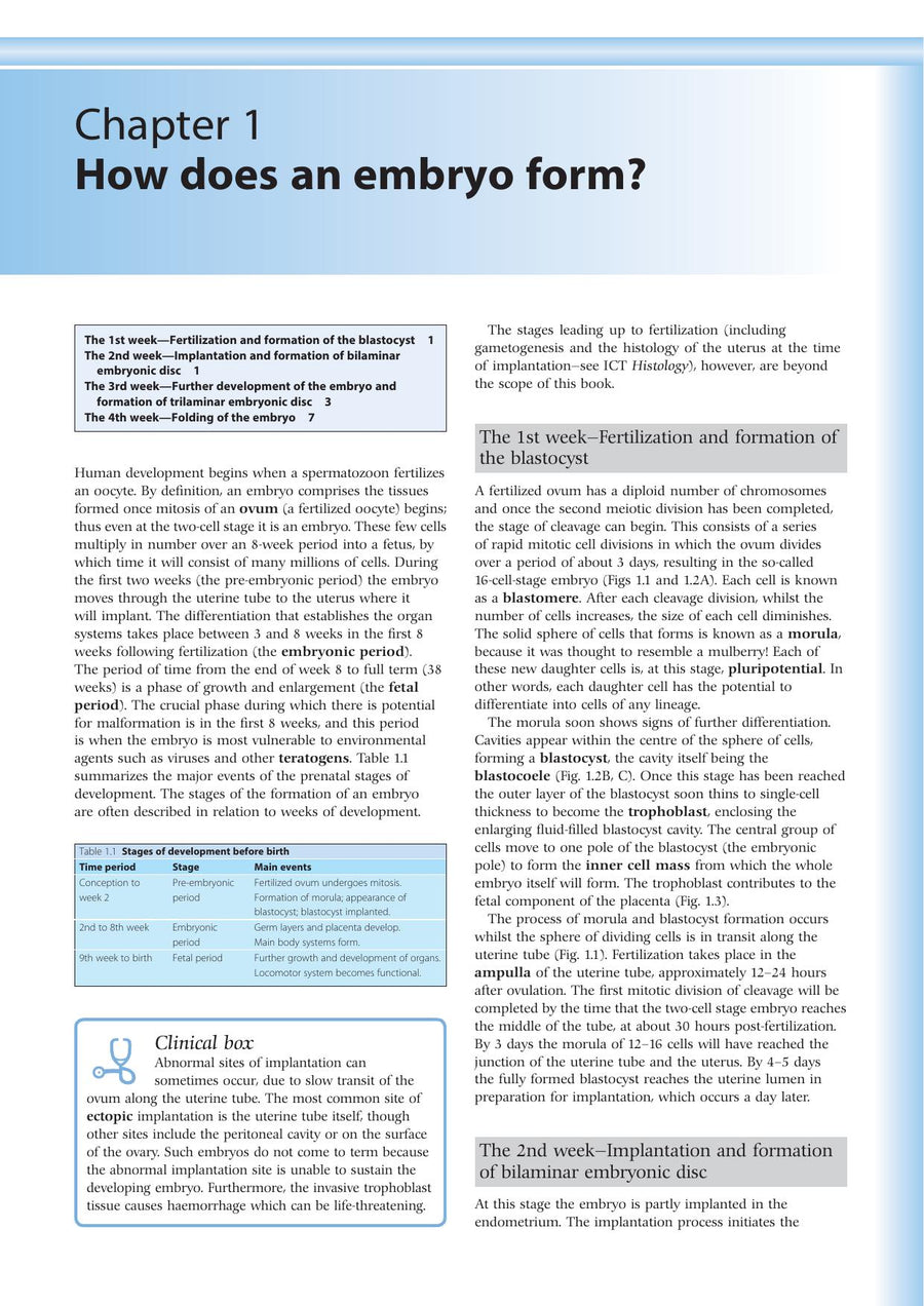 Preview page of Embryology an Illustrated Colour Text 2nd Edition