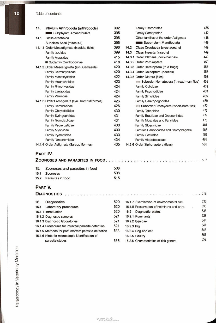 Preview page of Parasitology in Veterinary Medicine