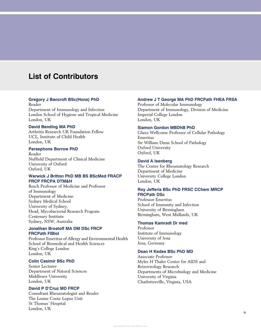 Preview page of Immunology 8th Edition
