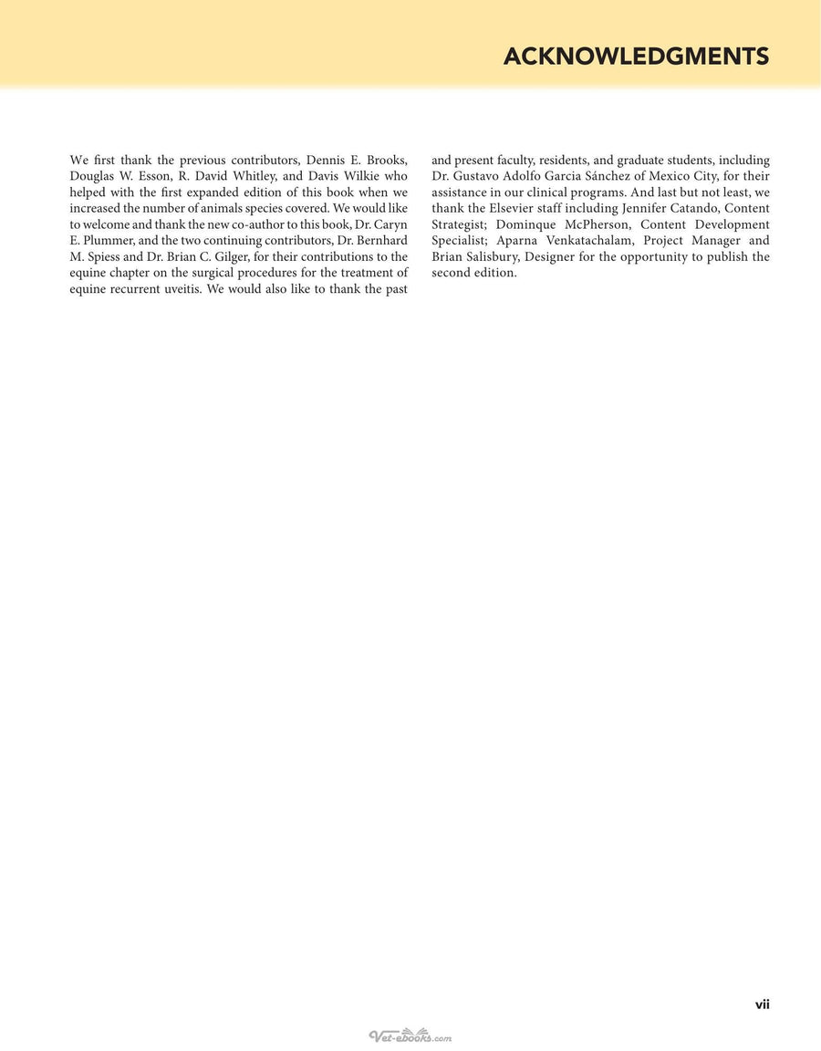 Preview page of Veterinary Ophthalmic Surgery 2nd Edition