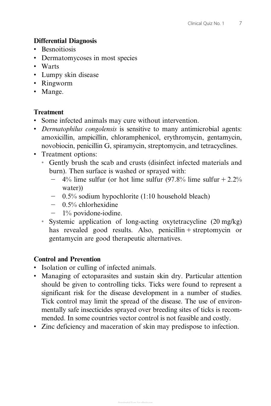 Skin Diseases Of Cattle In The Tropics A Guide To Diagnosis And Treatment