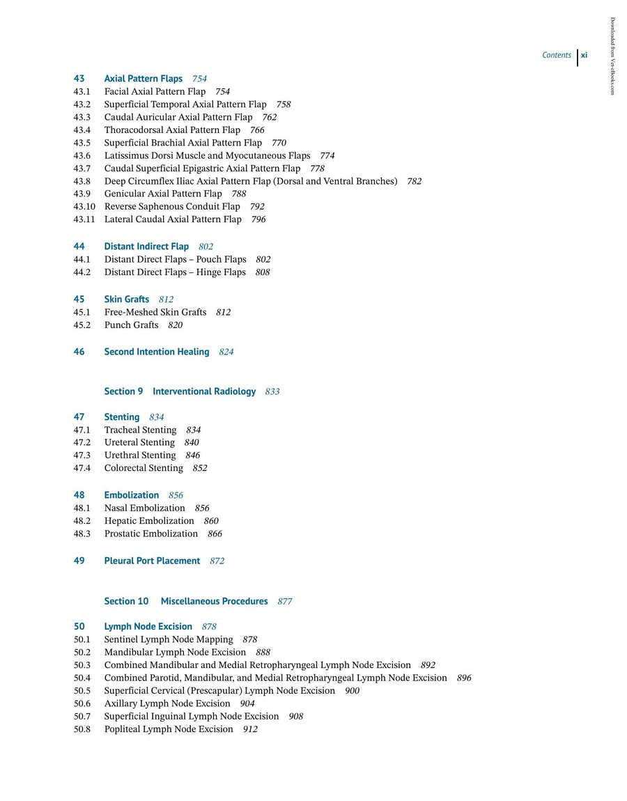 Preview page of Color Atlas of Canine and Feline Surgical Oncology