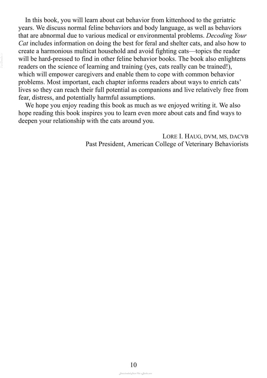 Preview page of Decoding Your Cat