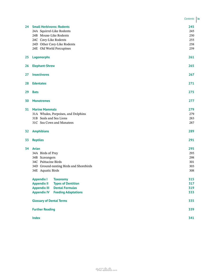 Preview page of Zoo and Wild Animal Dentistry