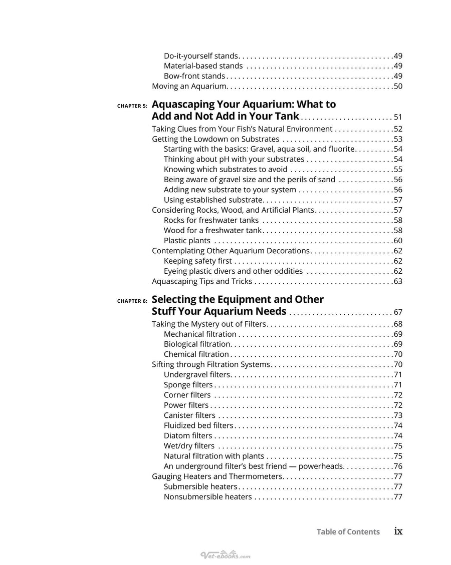 Preview page of Freshwater Aquariums for Dummies 3rd Pdf