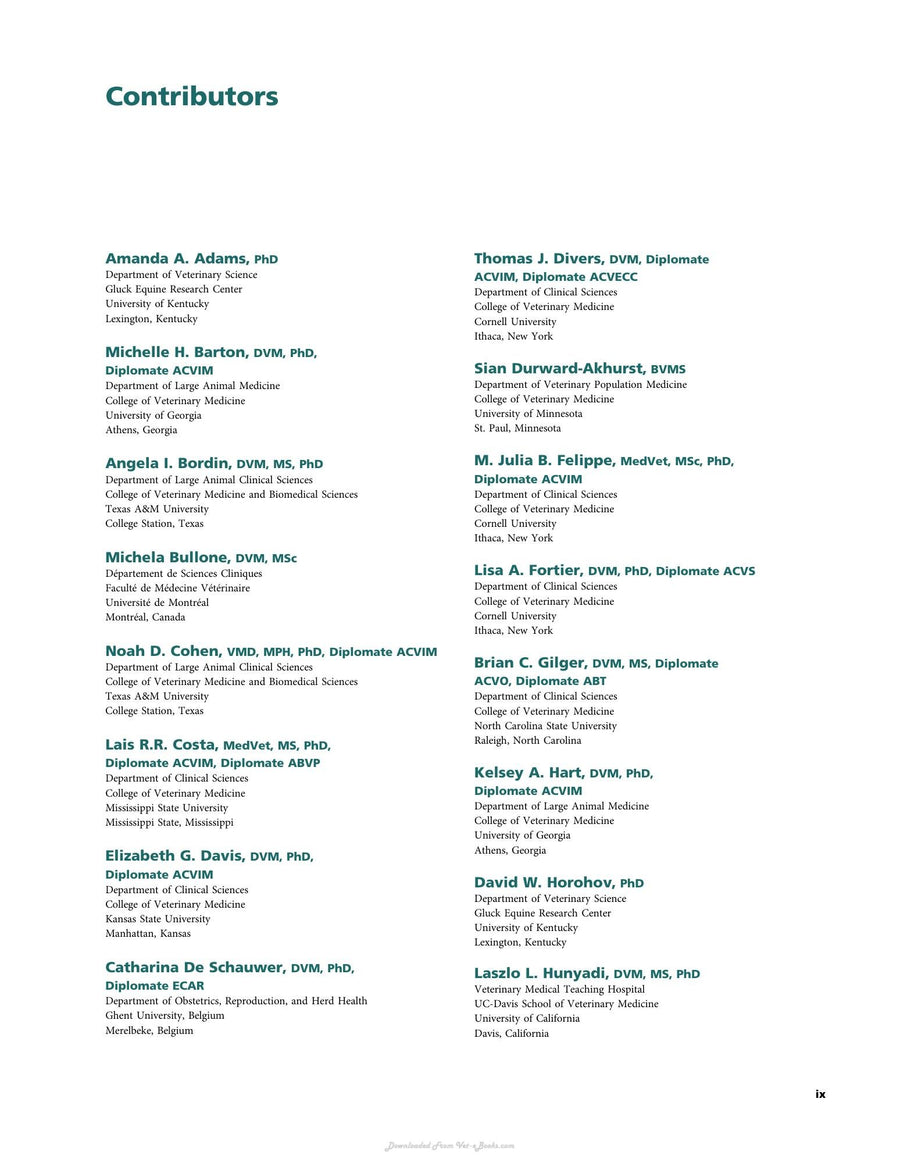 Preview page of Equine Clinical Immunology