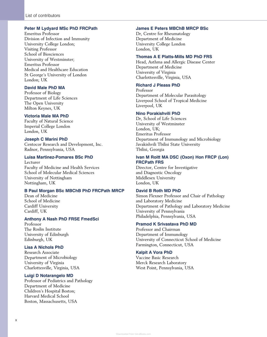 Preview page of Immunology 8th Edition