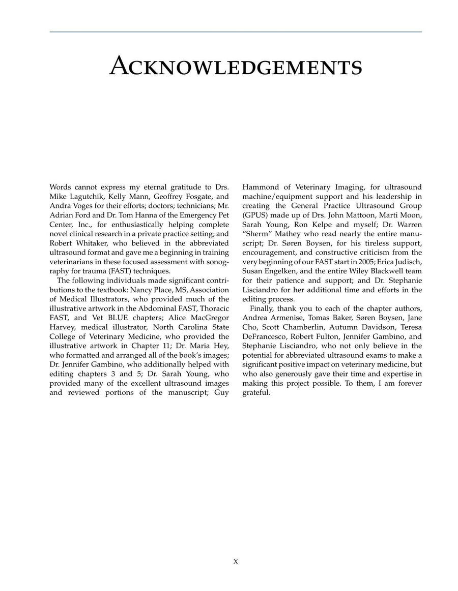 Preview page of Focused Ultrasound Techniques for the Small Animal Practitioner Ebook