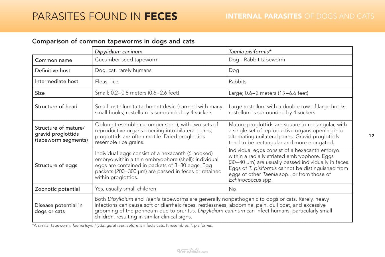 Internal Parasites Of Dogs And Cats Diagnostic Manual