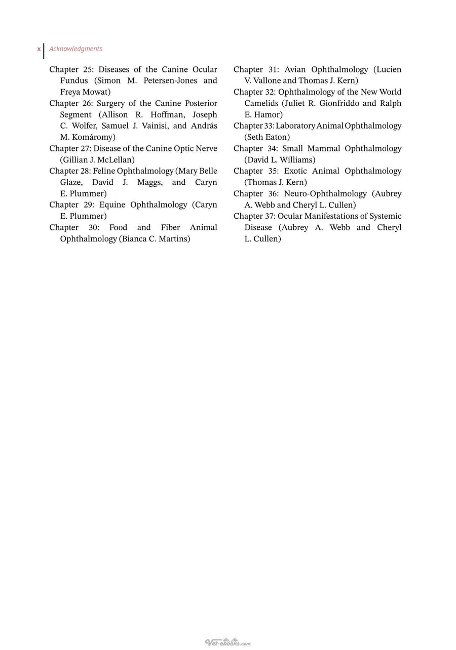 Preview page of Essentials of Veterinary Ophthalmology 4th Edition