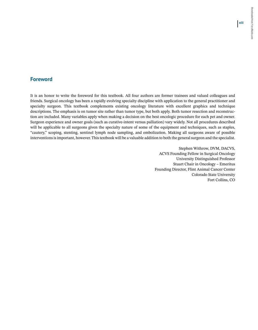 Preview page of Color Atlas of Canine and Feline Surgical Oncology