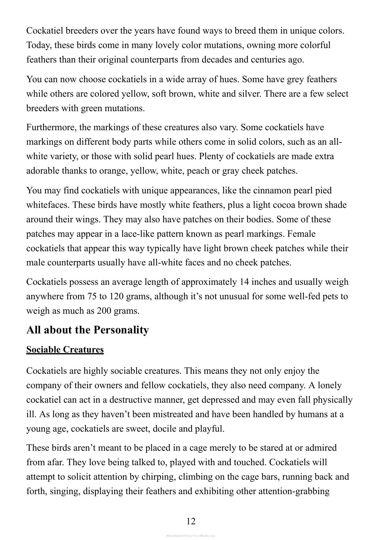 Cockatiels The Essential Guide To Ownership Care And Training For Your Pet