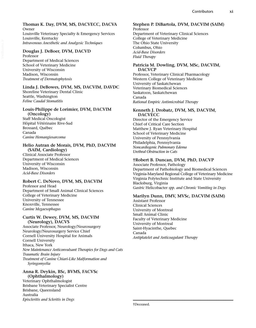 Preview page of Kirk Current Veterinary Therapy Xiv Pdf