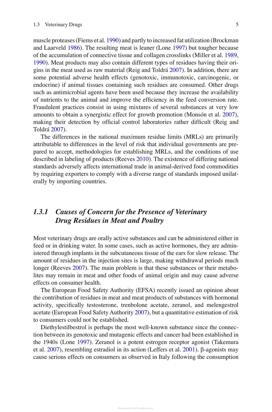 Preview page of Analytical Tools for Assessing the Chemical Safety Meat and Poultry