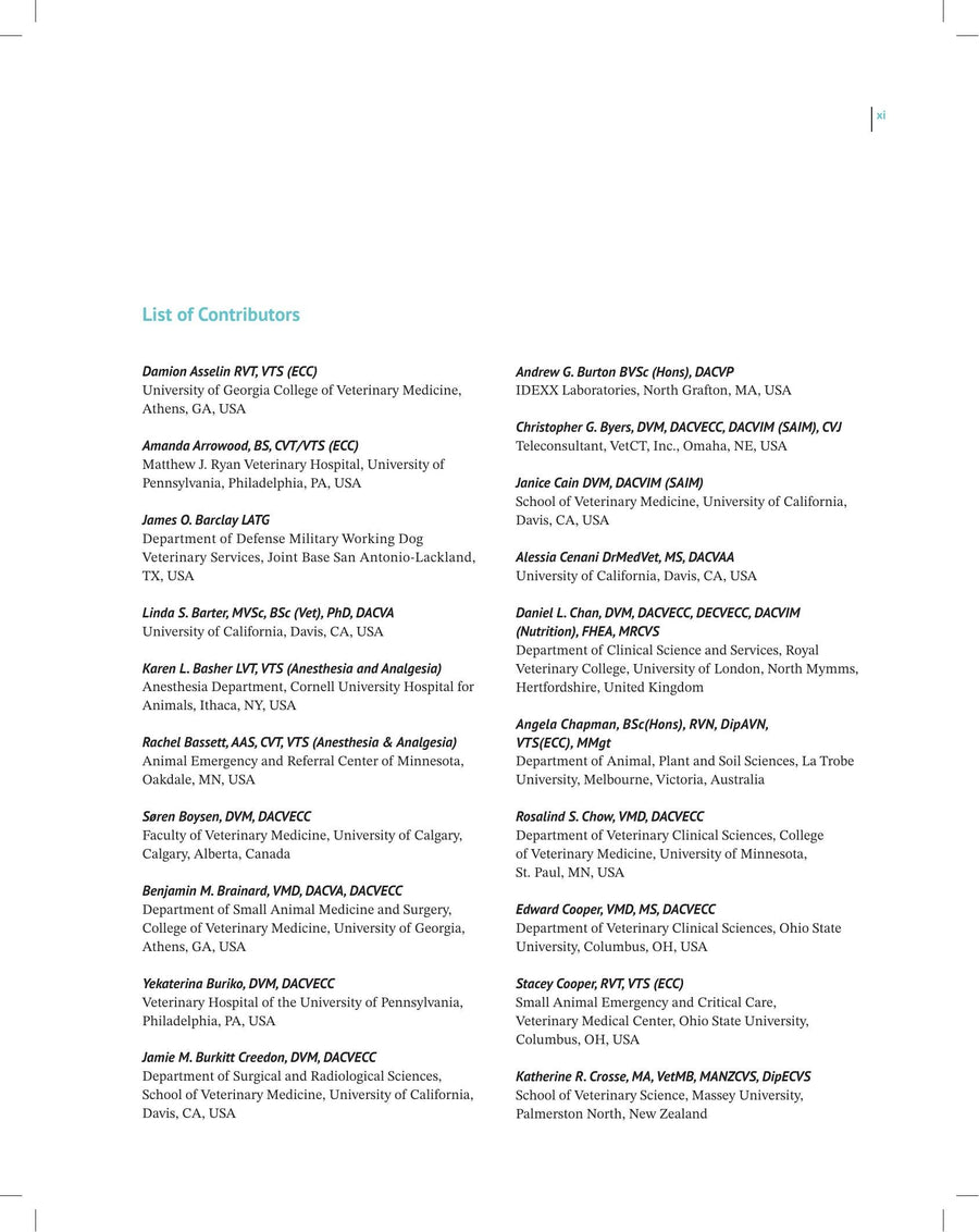 Preview page of Advanced Monitoring and Procedures for Small Animal Emergency and Critical Care