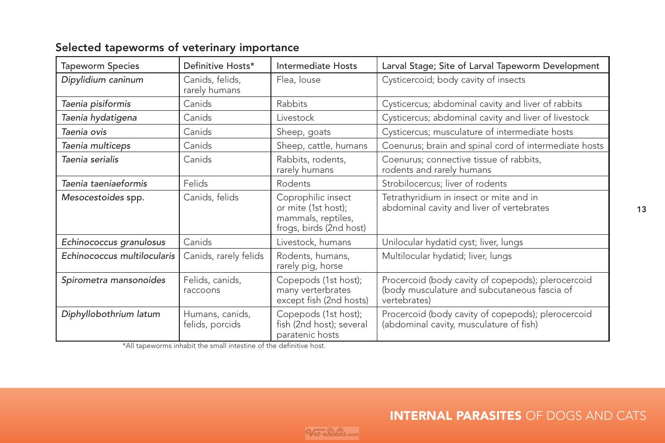 Internal Parasites Of Dogs And Cats Diagnostic Manual