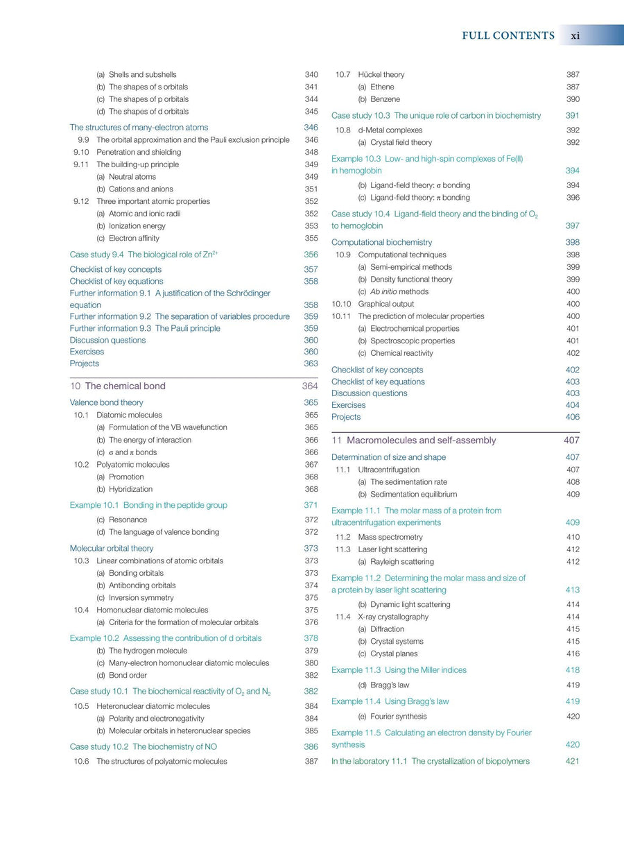 Preview page of Physical Chemistry for the Life Sciences