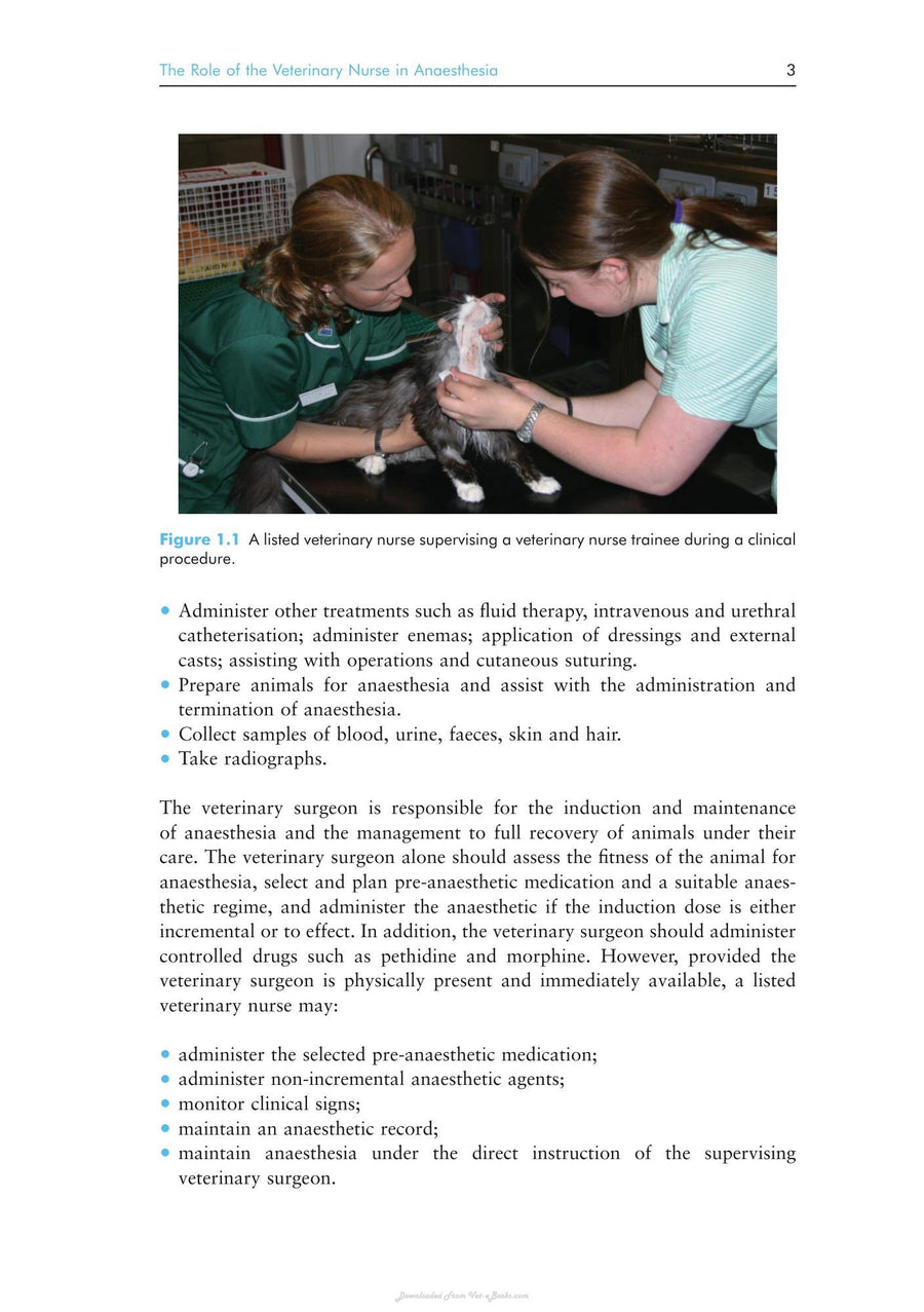 Preview page of Anaesthesia for Veterinary Nurses 2nd Edition