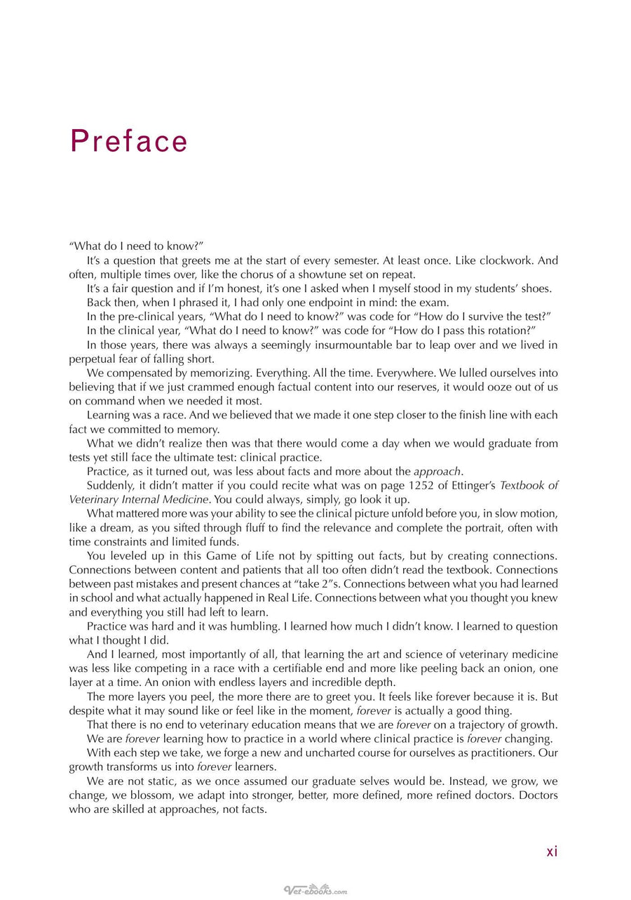 Preview page of The Veterinary Workbook of Small Animal Clinical Cases