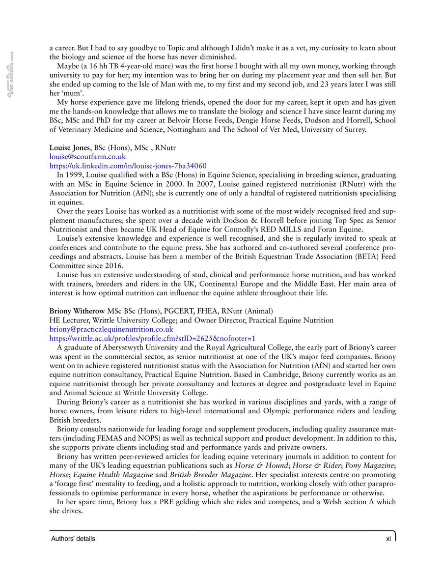 Preview page of Feeding Horses: An Evidence-Based Approach to Equine Nutrition