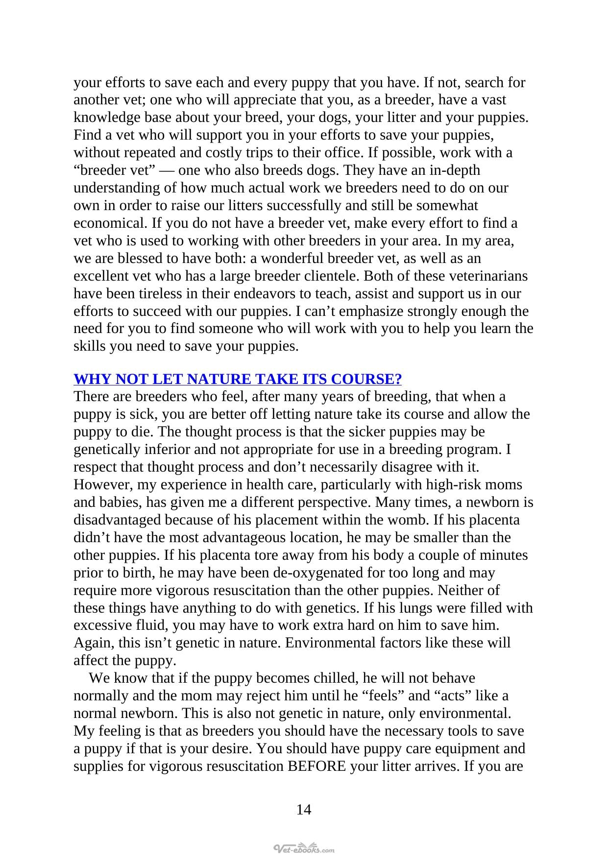 Puppy Intensive Care A Breeders Guide To Care Of Newborn Puppies