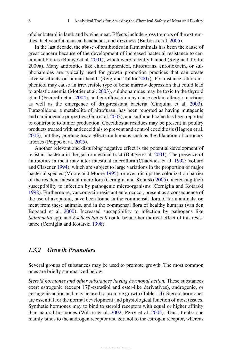 Preview page of Analytical Tools for Assessing the Chemical Safety Meat and Poultry