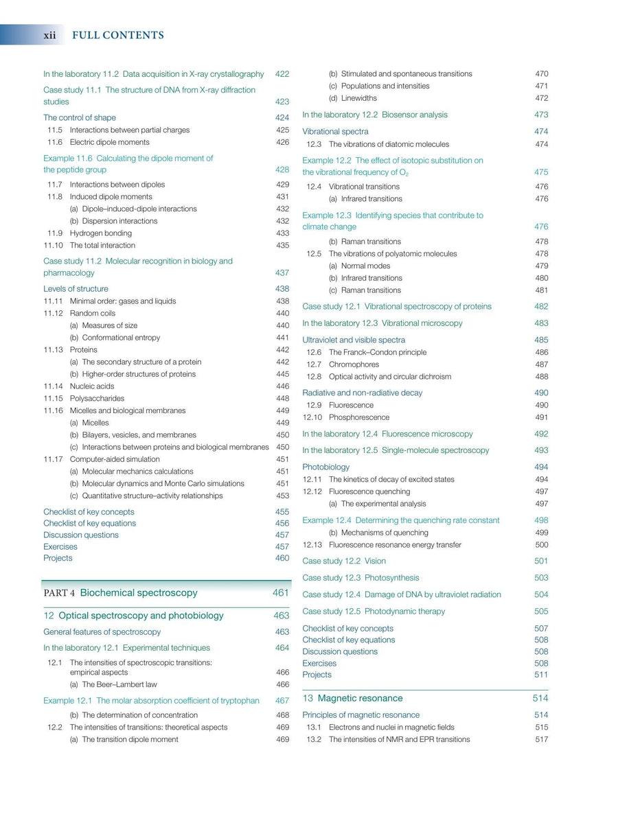 Preview page of Physical Chemistry for the Life Sciences