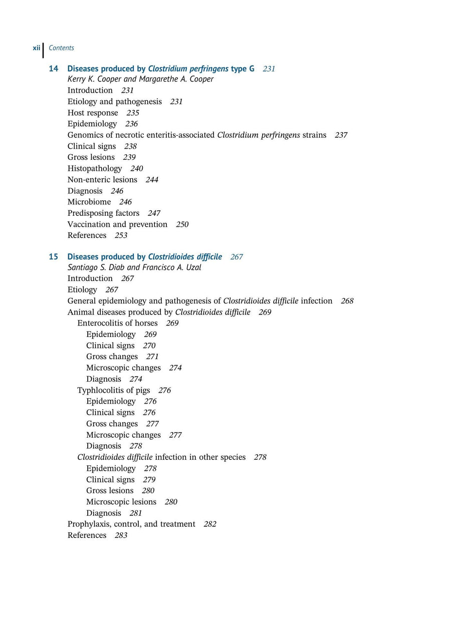 Preview page of Clostridial Diseases of Animals 2nd Edition