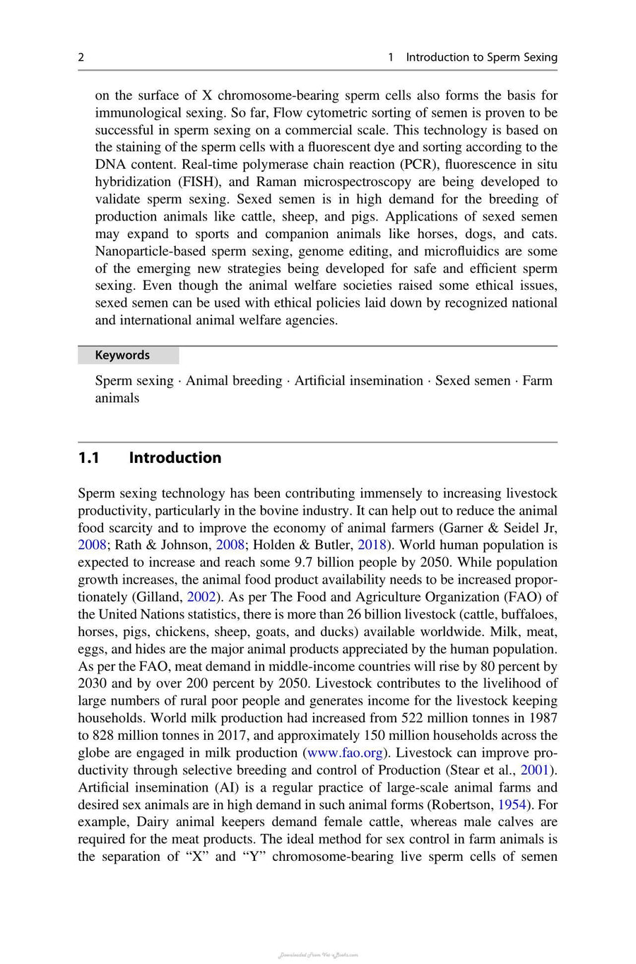 Preview page of Sperm Sexing and Its Role in Livestock Production
