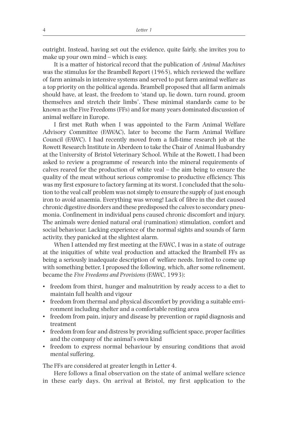 Letters On Animal Welfare From The Road To Eden