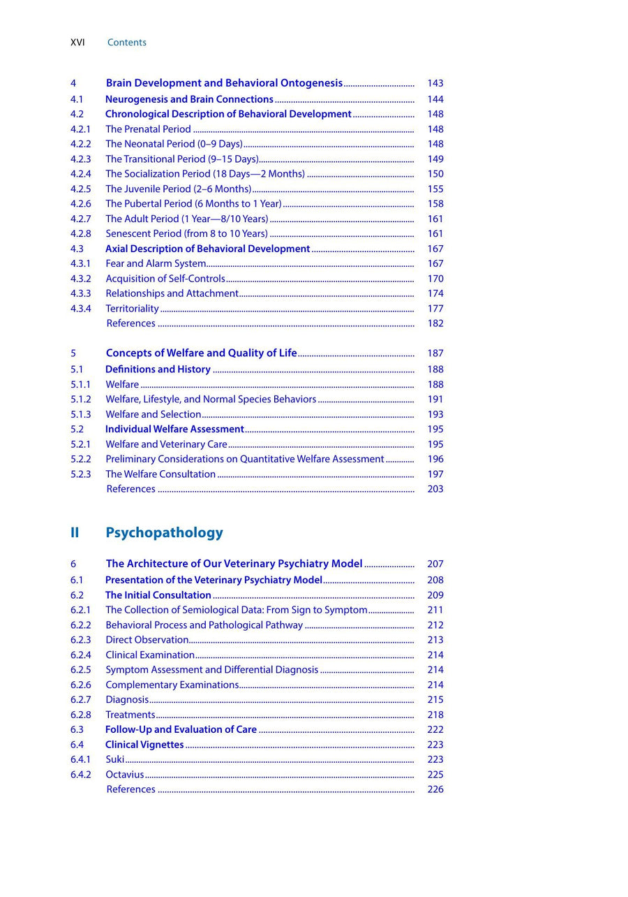 Preview page of Veterinary Psychiatry of the Cat Diagnosis and Treatment of Behavioral Disorders