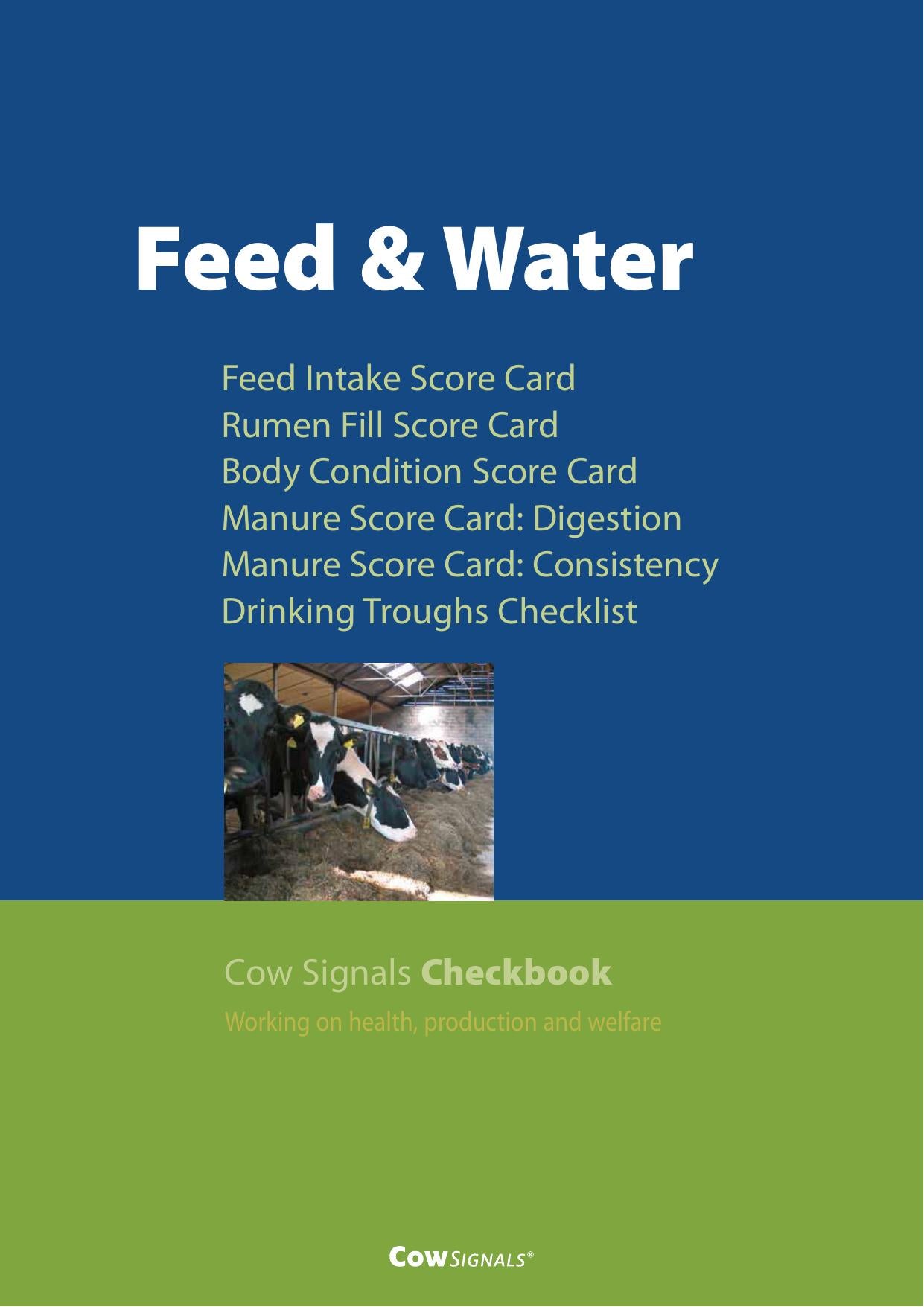 Cow Signals Checkbook Working On Health Production And Welfare