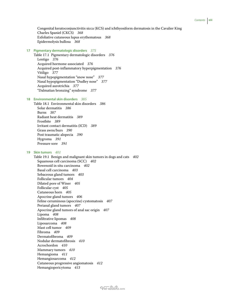 Preview page of Clinical Atlas of Canine and Feline Dermatology