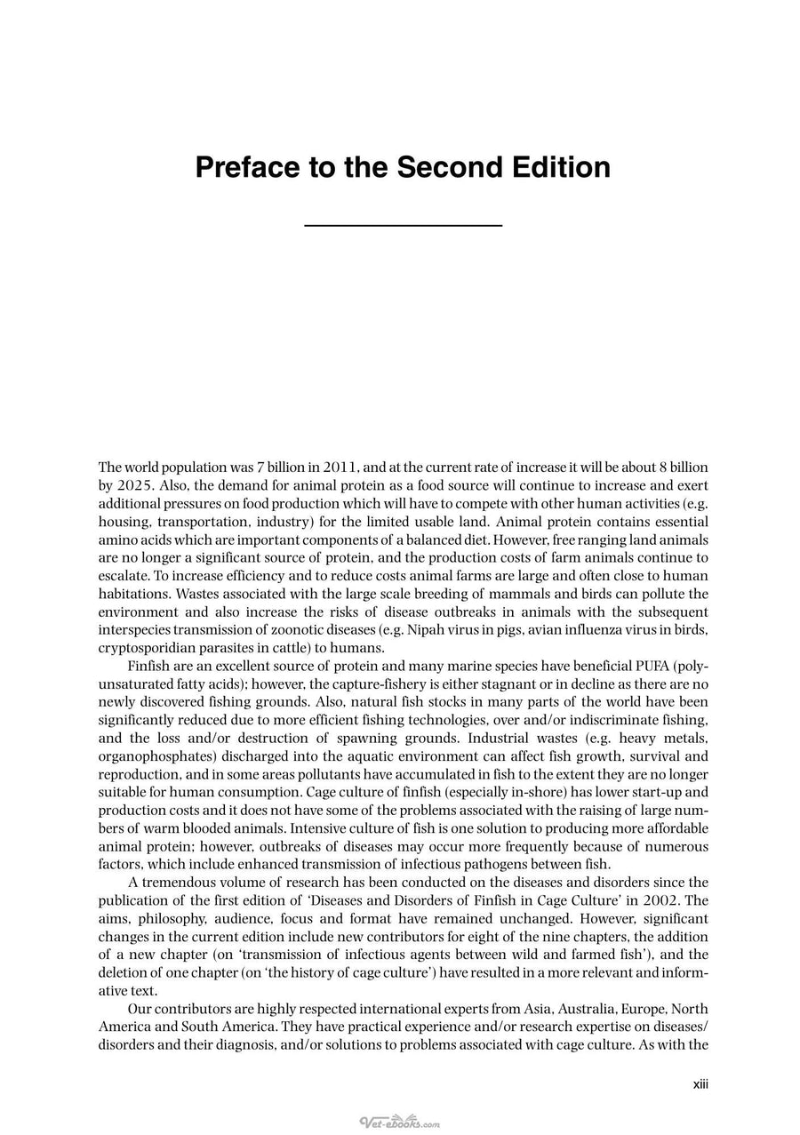 Preview page of Climate Change on Diseases and Disorders of Finfish in Cage Culture 3rd Edition