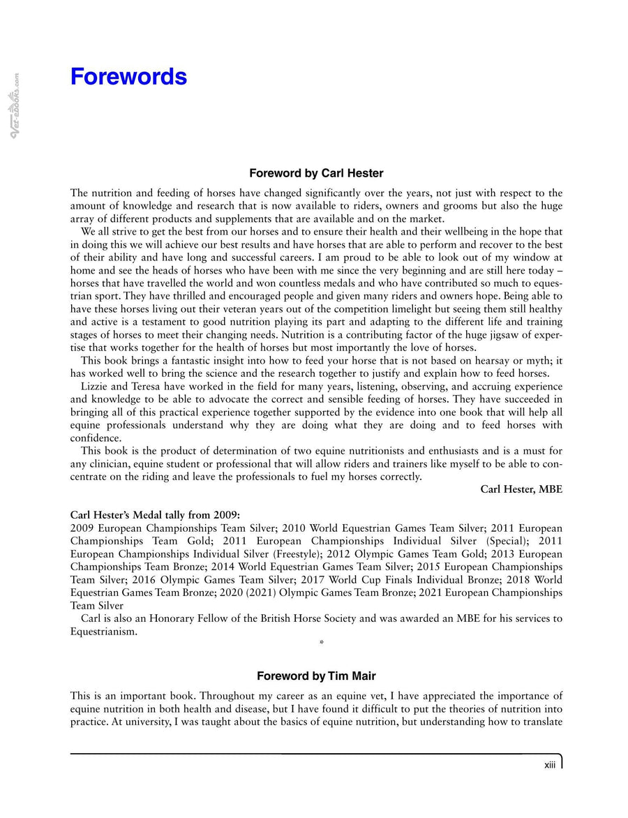 Preview page of Feeding Horses: An Evidence-Based Approach to Equine Nutrition
