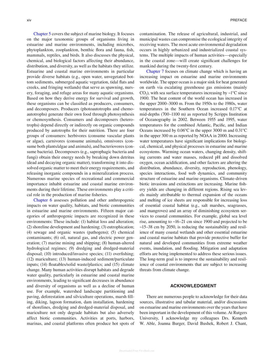 Preview page of Practical Handbook of Marine Science Fourth Edition