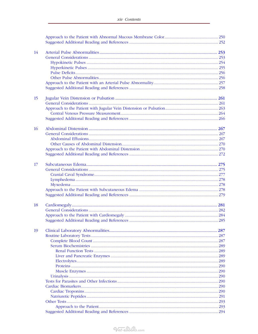 Preview page of Cardiovascular Disease in Companion Animals Dog Cat and Horses 2nd Edition