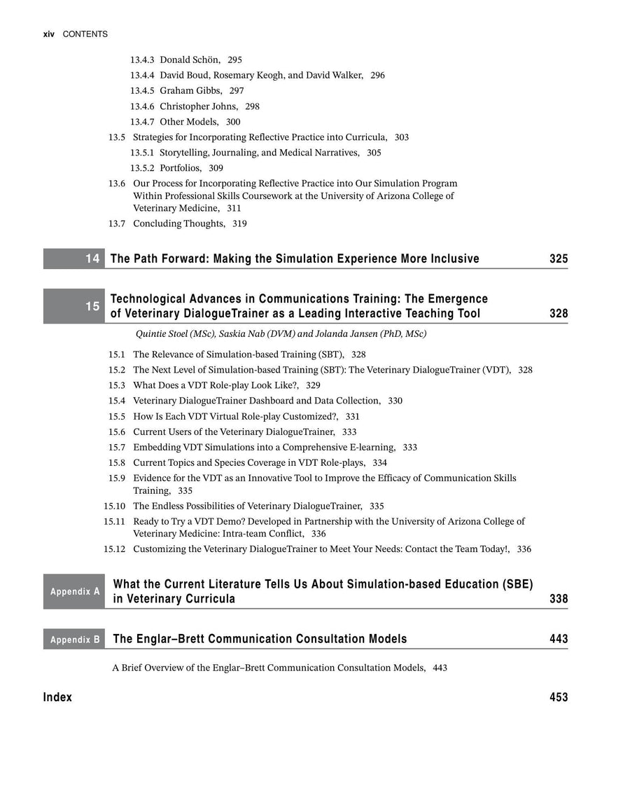 Preview page of Simulated Approach to Veterinary Communication