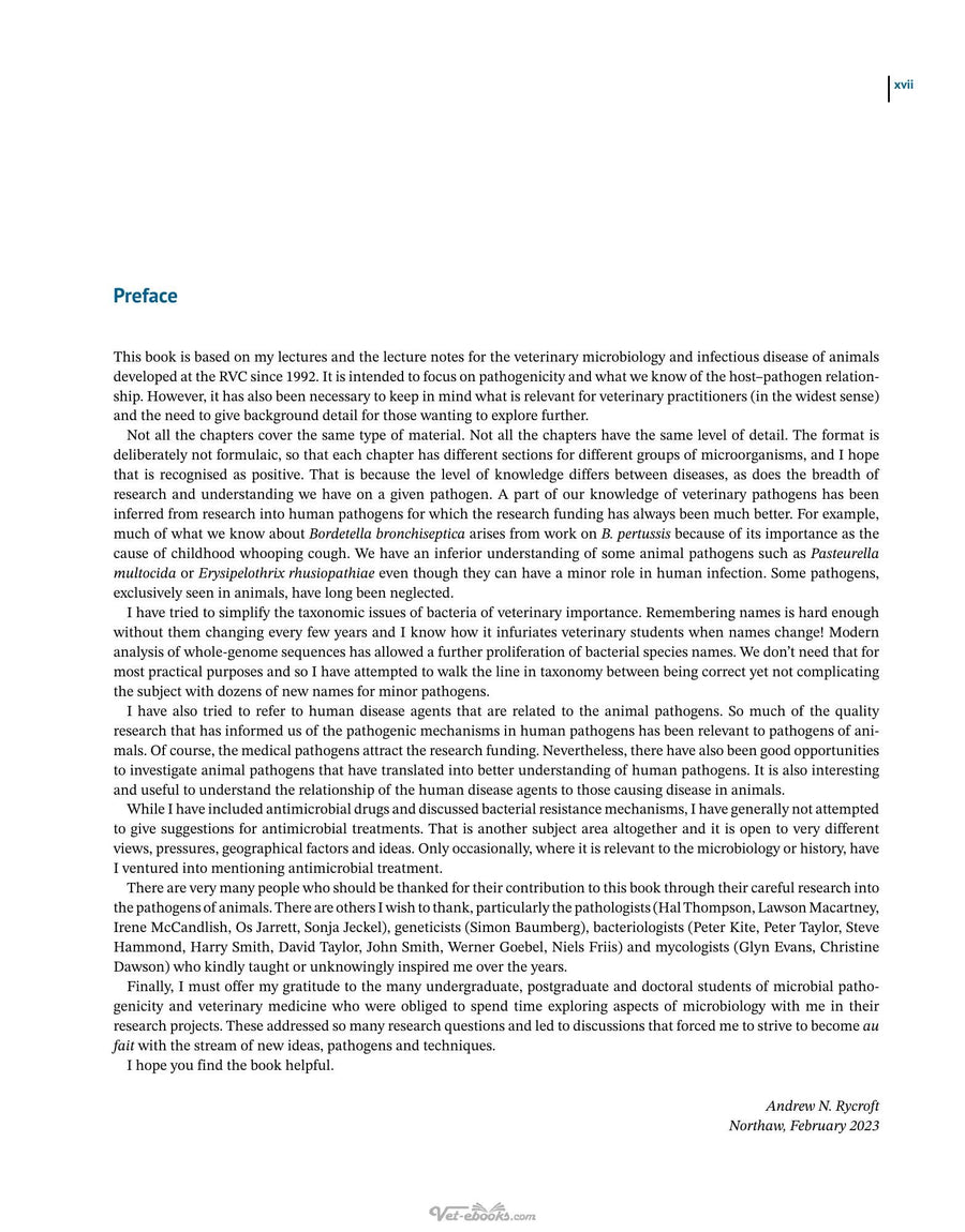 Preview page of Fundamentals of Veterinary Microbiology