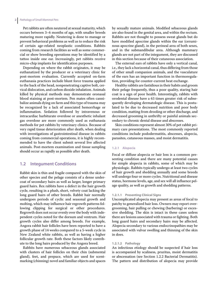 Preview page of Pathology of Small Mammal Pets