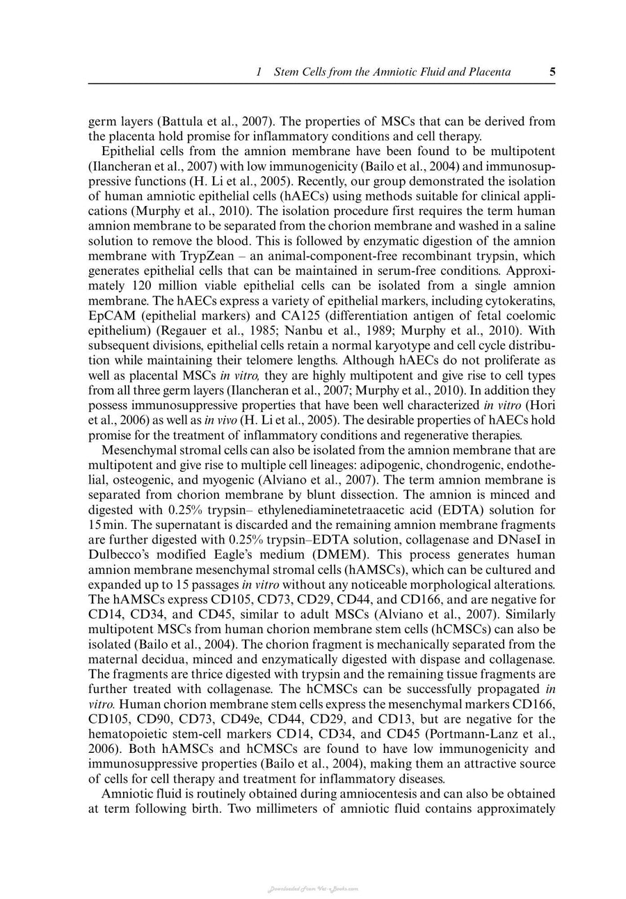 Preview page of Cell and Molecular Biology and Imaging of Stem Cells