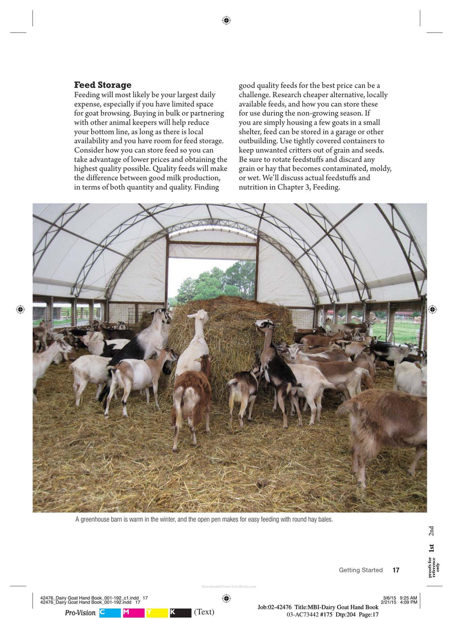 Preview page of The Dairy Goat Handbook for Backyard Homestead and Small Farm