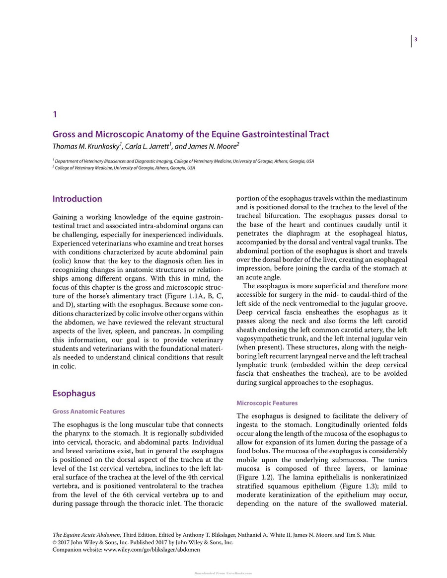 Preview page of The Equine Acute Abdomen 3rd Edition