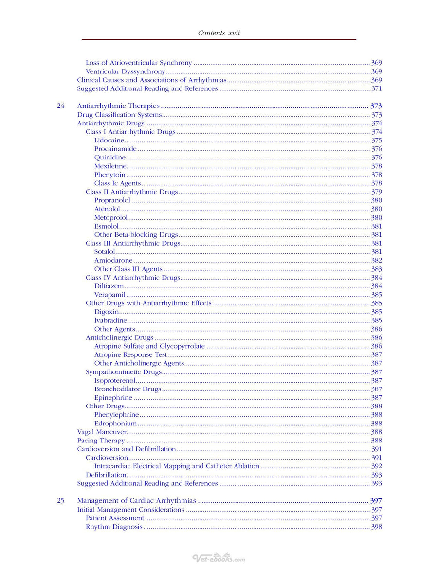 Preview page of Cardiovascular Disease in Companion Animals Dog Cat and Horses 2nd Edition