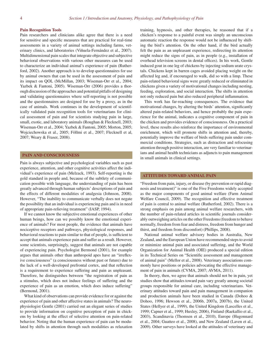 Preview page of Pain Management in Veterinary Practice