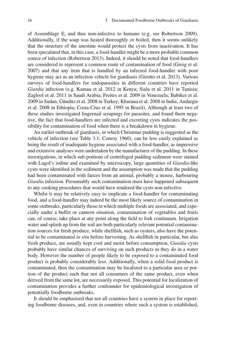 Preview page of Giardia As a Foodborne Pathogen Robertso
