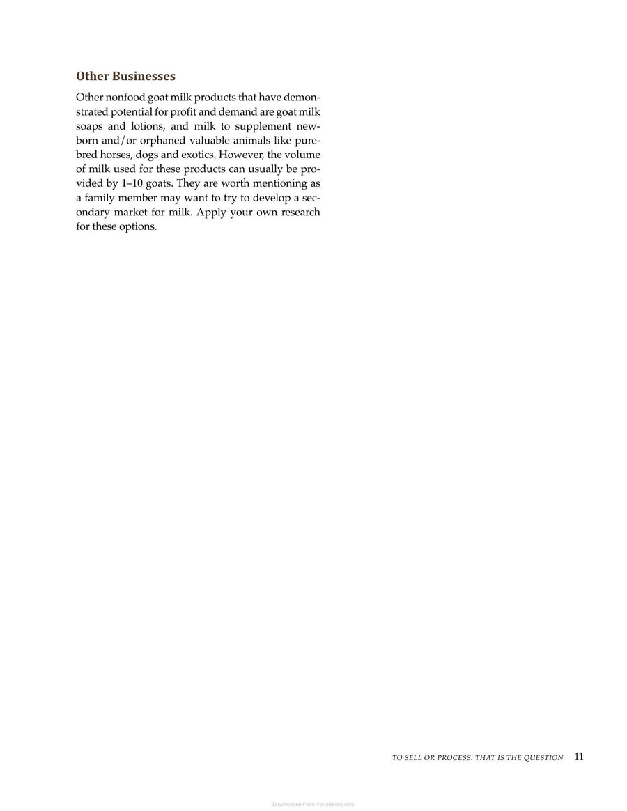 Preview page of A Guide to Starting a Commercial Goat Dairy