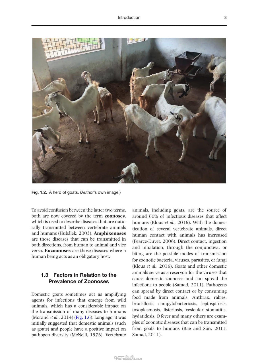 Preview page of The Handbook of Zoonotic Diseases of Goats