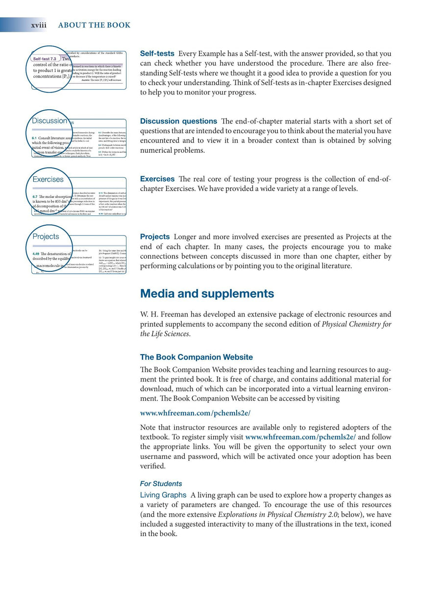 Preview page of Physical Chemistry for the Life Sciences
