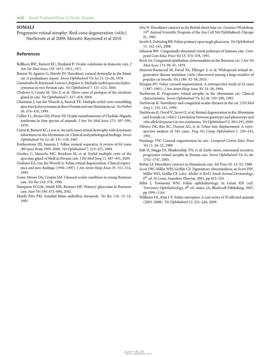 Preview page of Atlas of Feline Ophthalmology 2nd Edition